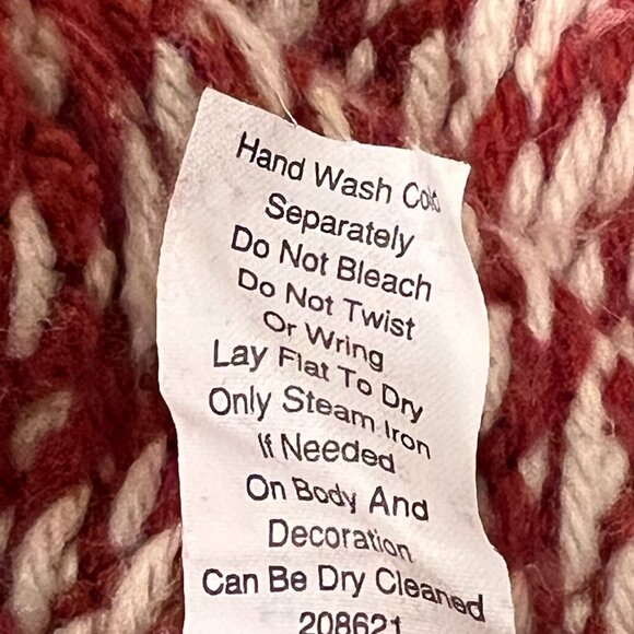 Cabi Nordic Fair Isle Shrug Cardigan, Red Ivory, L - Picture 7 of 11